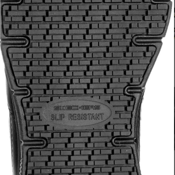 Skechers Black Sneakers with Slip-Resistant Soles Wide Width - Picture 4 of 7